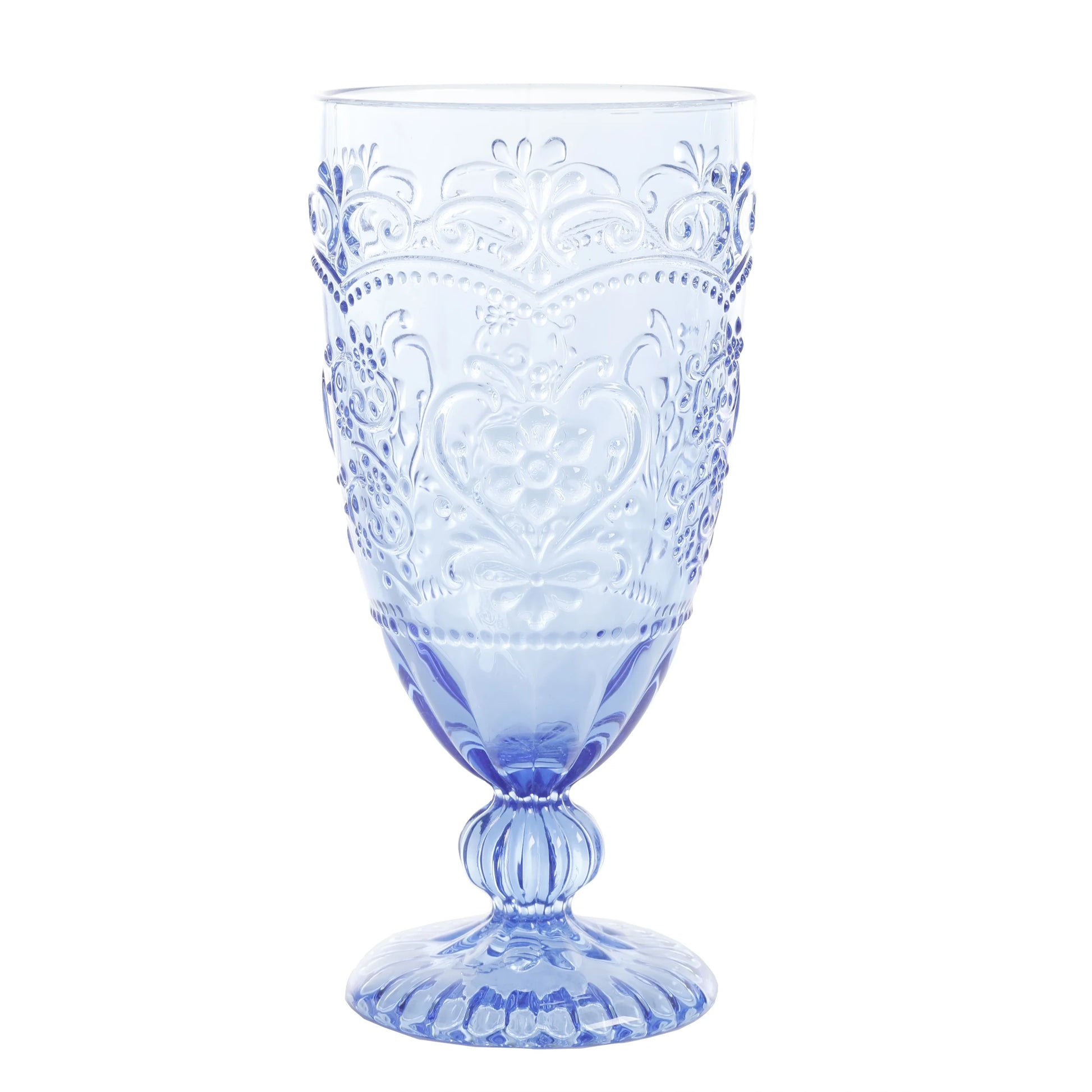 Amelia 4-Piece 14.7-Ounce Goblet Set, Blue